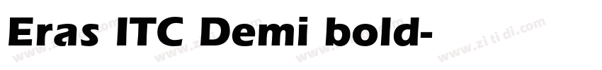 Eras ITC Demi bold字体转换